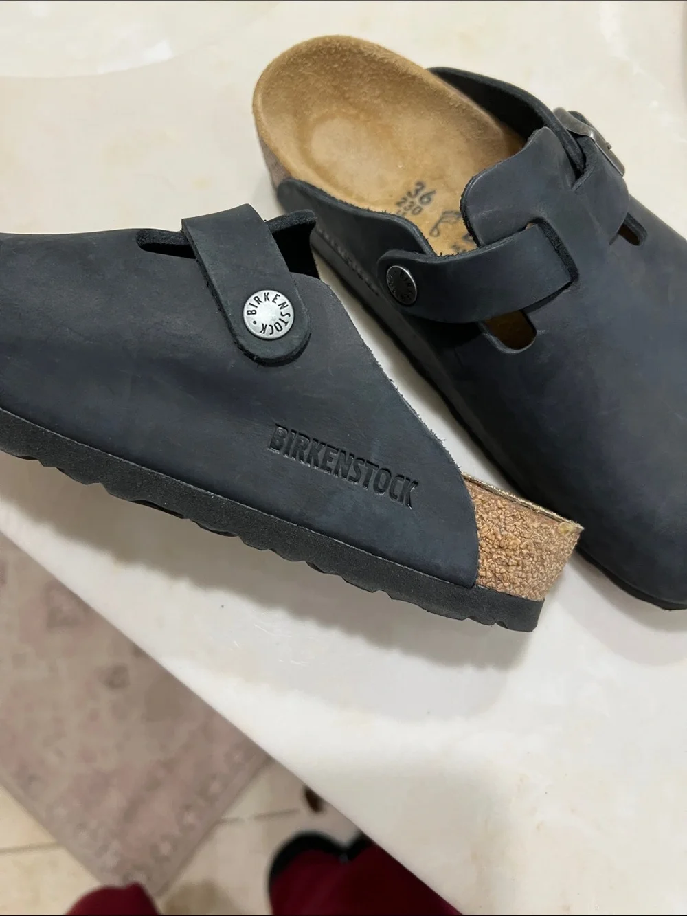 Birkenstock Kids Black Slip-On Clog with Buckle